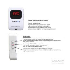 GALAXY M220 Voltaj Koruyucu | 30A 6600W Monofaze Gerilim Koruma Rölesi | Elektrovim