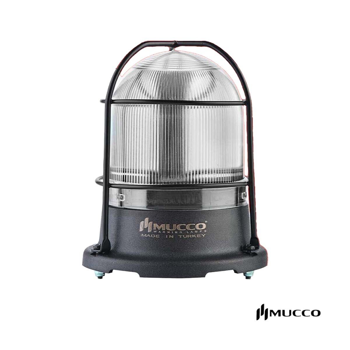 Mucco SNT-125-B-KFS-5 Kafesli 100 Serisi Tepe Lambası Beyaz Lens Buzzerlı