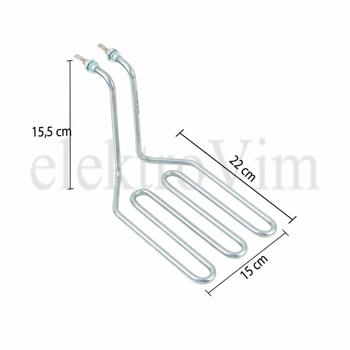 Fritöz Rezistansı 15,5 cm yükseklik 220V/2500W Q 8,5