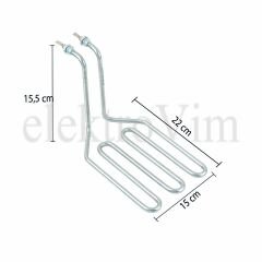 Fritöz Rezistansı 15,5 cm yükseklik 220V/2500W Q 8,5