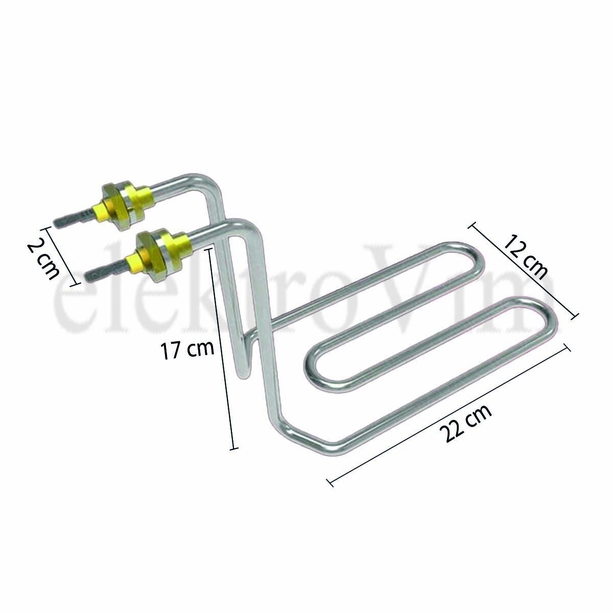 Fritöz Rezistansı 17 cm yükseklik 220V/2500W Q 8,5