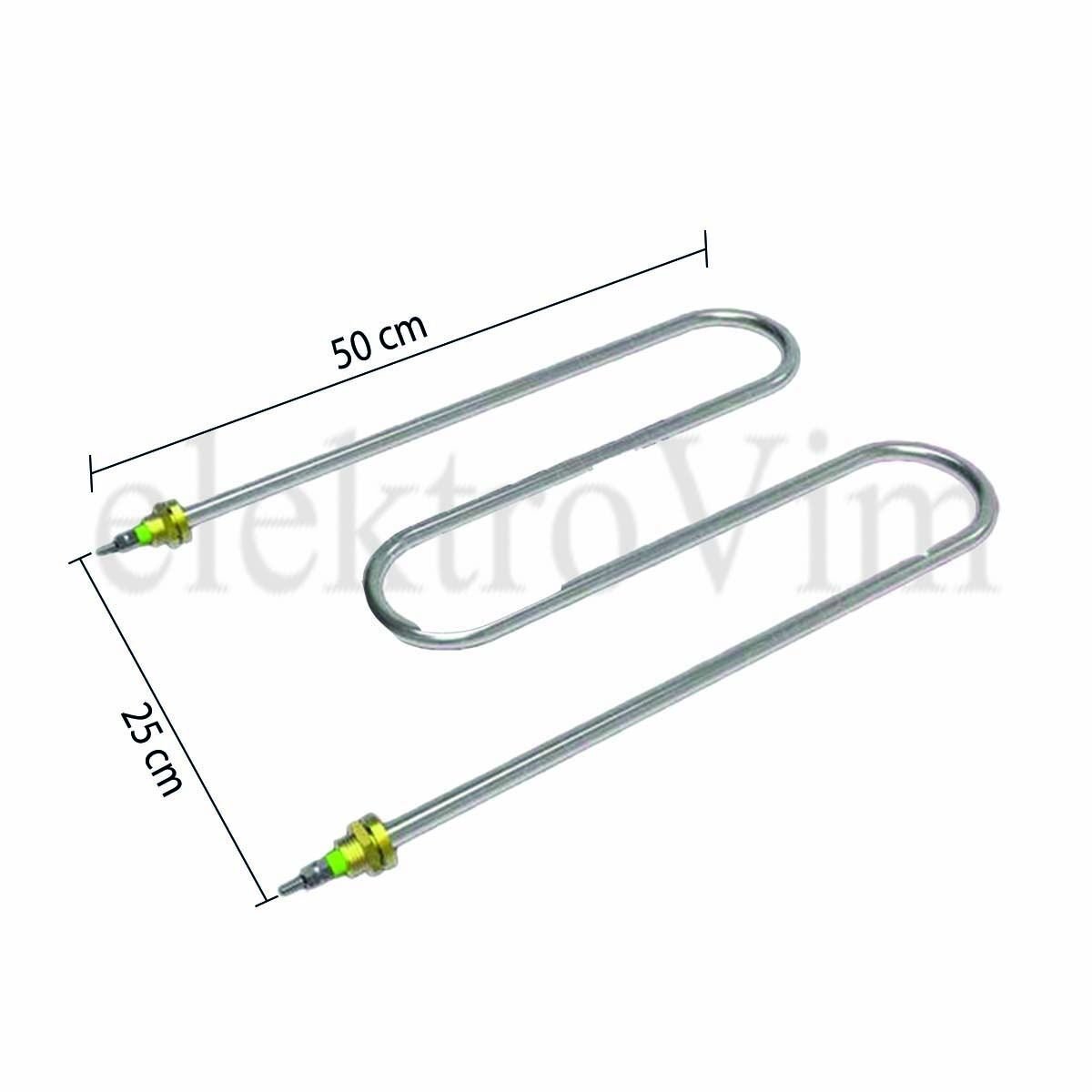 M Benmari Rezistansı Düz Çıkış 50 cm 220V/2500W  Q 8,5