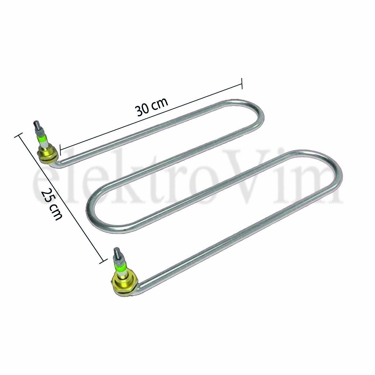 M Benmari Rezistansı Alttan Çıkış 30 cm 220V/2500W  Q 8,5