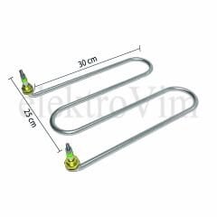 M Benmari Rezistansı Alttan Çıkış 30 cm 220V/2500W  Q 8,5