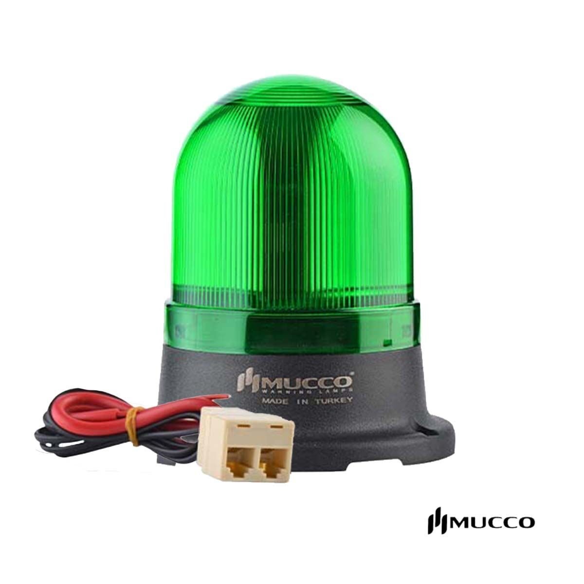Mucco SNT-125-PH-2 100 Serisi Telefon Bağlantılı Tepe Lambası Yeşil