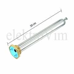 1-1/4'' Düz Monofaze Isıtıcı 30 cm 220V/2000W Krom