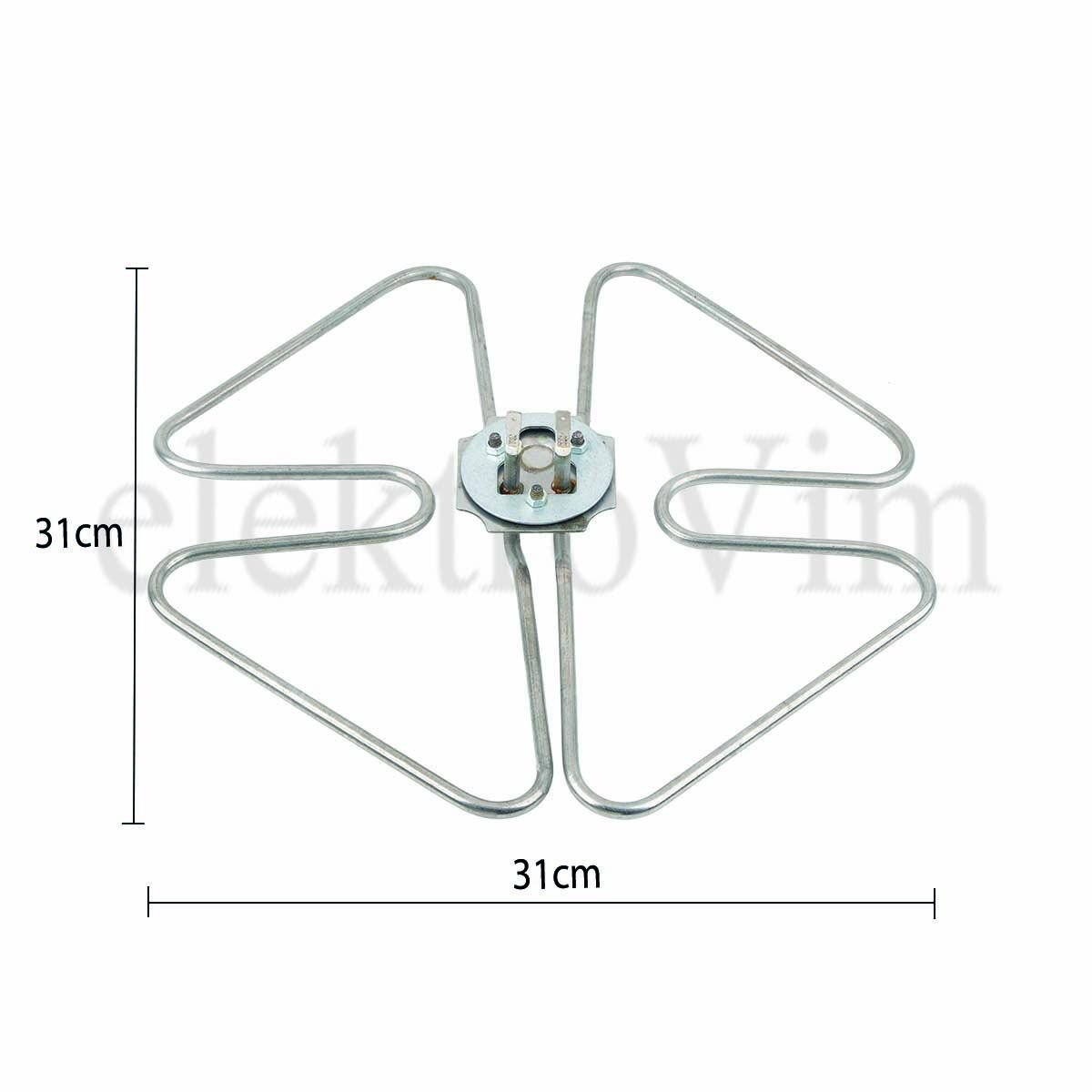 04 Kelebek Semaver Rezistansı 31 cm 220V/2750W Q 6,5