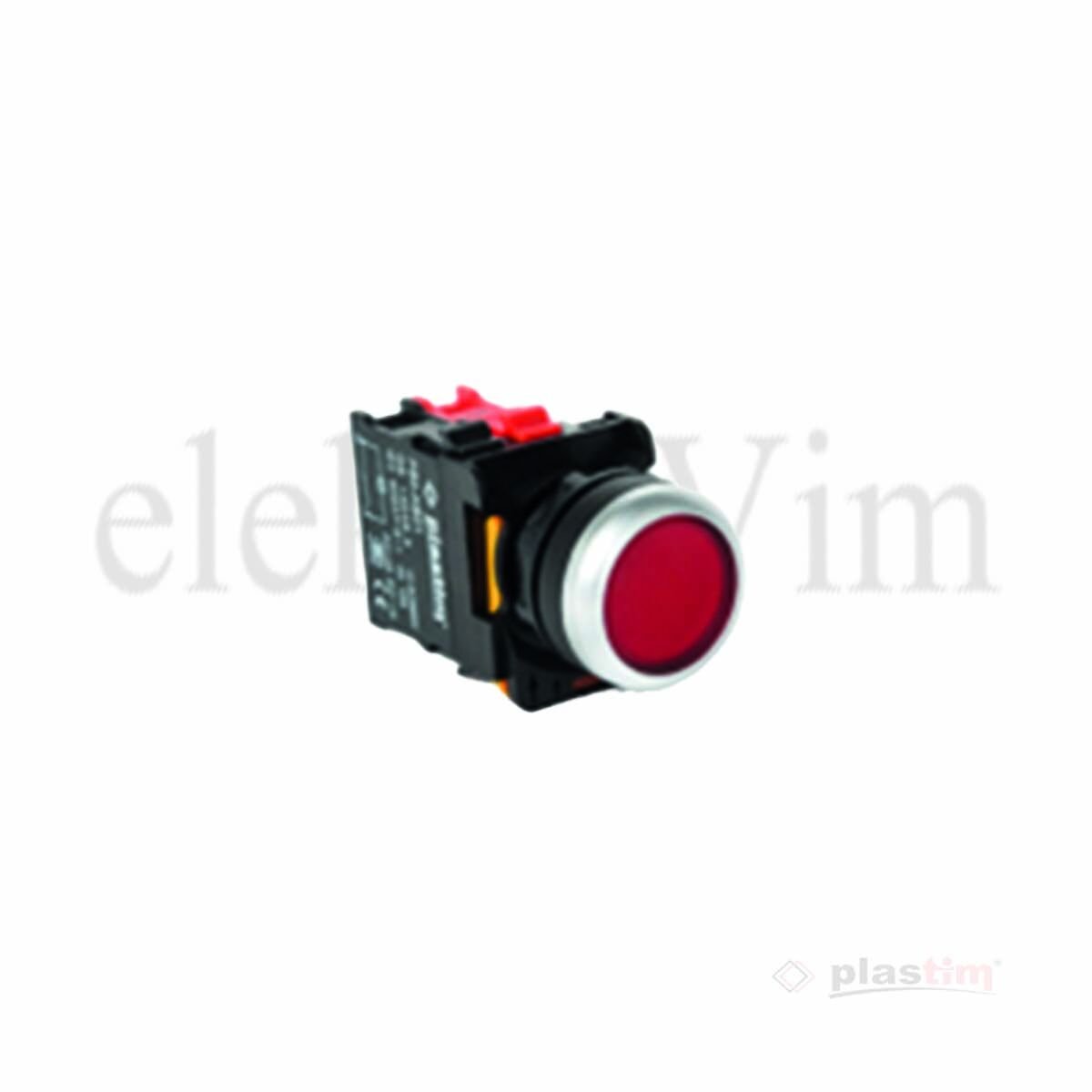 Plastim Normal Buton Kırmızı 1NC | PB0-AA42