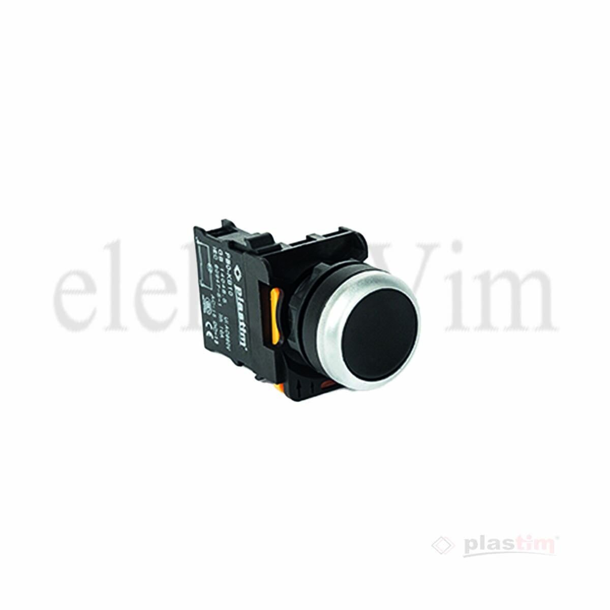 Plastim Normal Buton Siyah 1NO | PB0-AA21