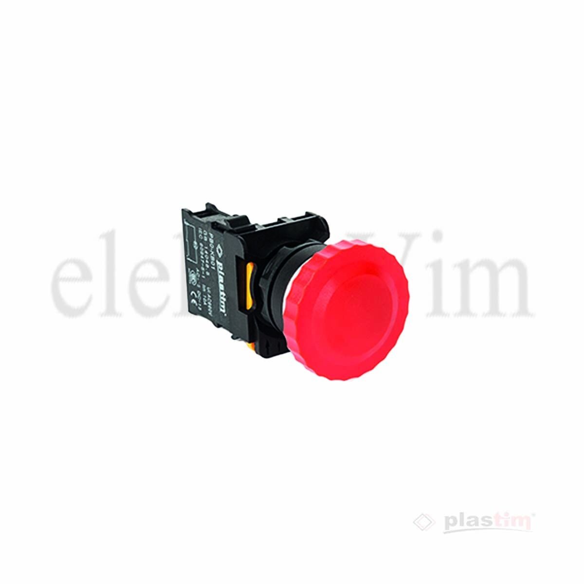 Plastim Yaylı Mantar Buton Kırmızı 1NC | PB0-AC42