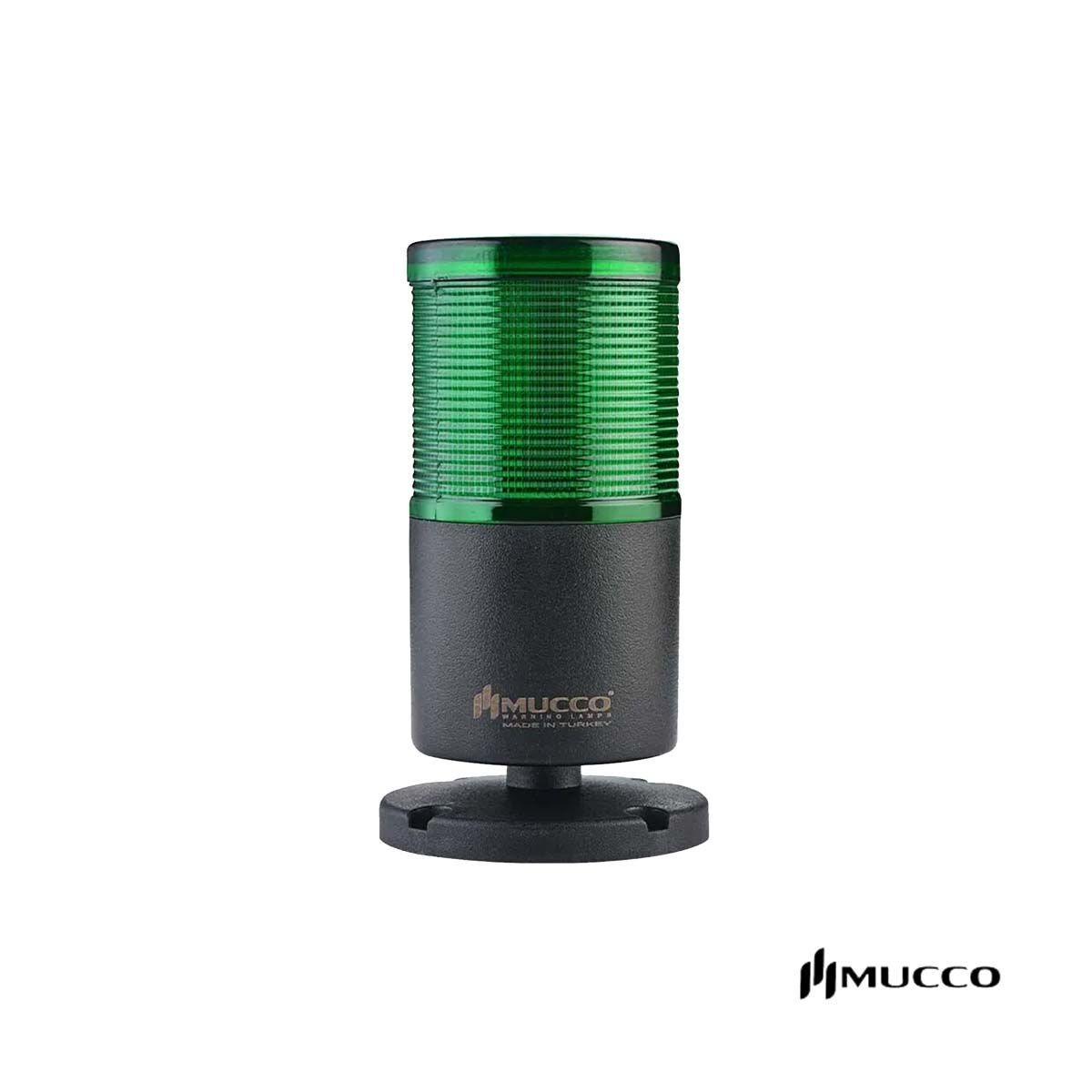 Mucco SNT-7012-CB1-2 Yeşil Tabana Montaj Işıklı Kolon Buzzerlı