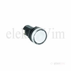Plastim LED Sinyal 22mm Beyaz 24VAC-DC | PB0-LS22-24W
