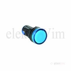 Plastim LED Sinyal 22mm Mavi 24VAC-DC | PB0-LS22-24B