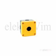 Plastim Buton Kutusu 1 li Sarı-Siyah | PB0-BK01Y