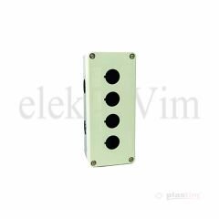 Plastim Buton Kutusu 4 lü Gri-Siyah | PB0-BK04G