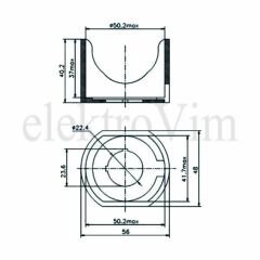 Plastim PB-BKO Buton Koruma Kapağı Oval | Elektrovim