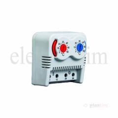 Plastim PTHVT Çiftli Termostat 0-60°C NO+NC | Elektrovim