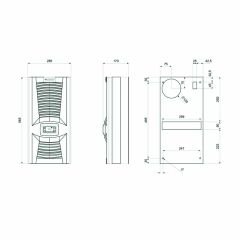 Plastim PAD038001 Standart Pano Kliması 380W | Elektrovim