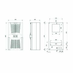 Plastim PAD055001 Standart Pano Kliması 550W | Elektrovim