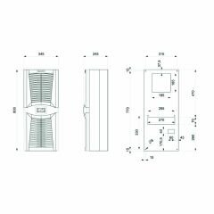Plastim PAD110001 Standart Pano Kliması 1100W | Elektrovim