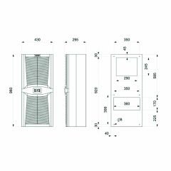 Plastim PAD 2550.01 Standart Pano Kliması 2550W