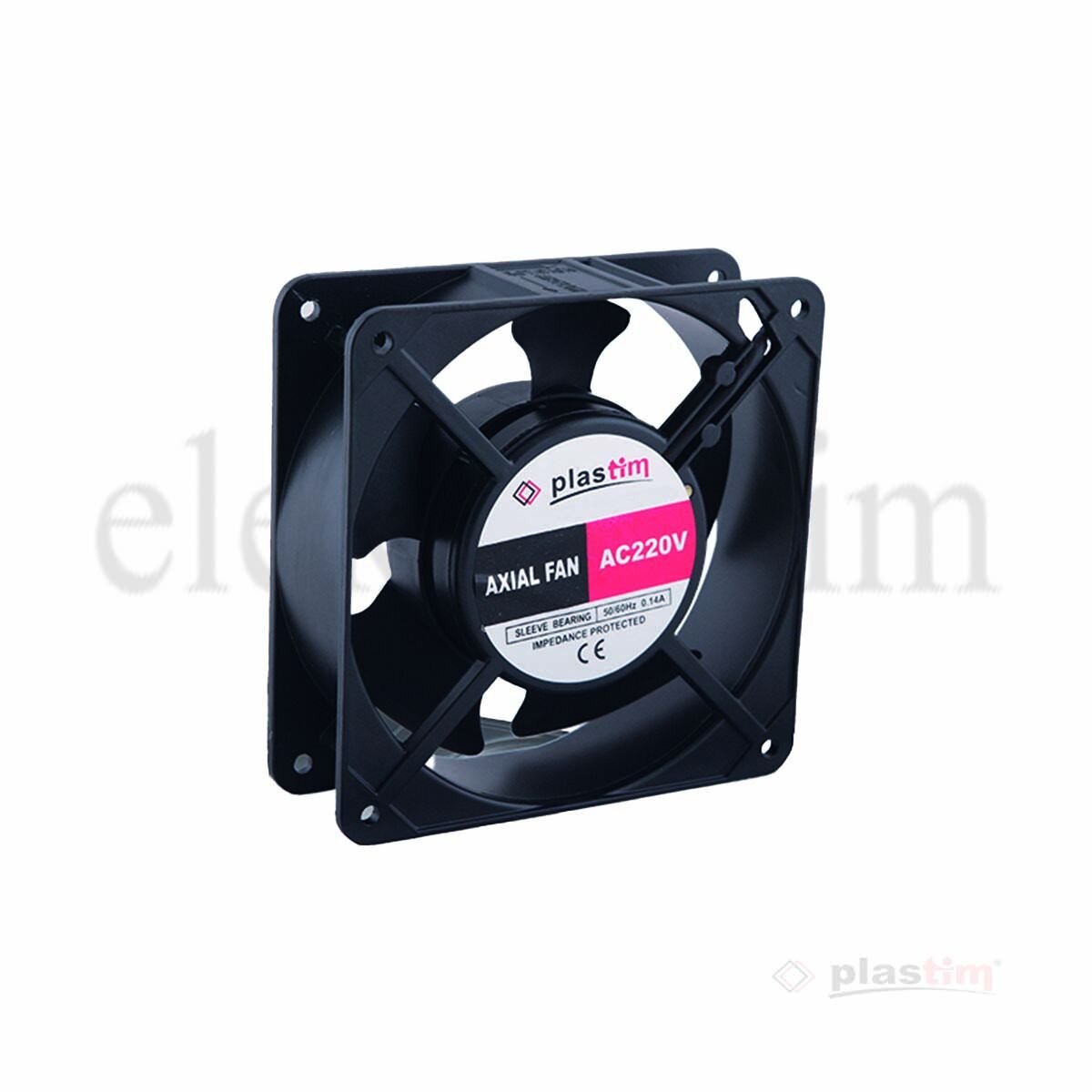 Plastim PF12038R110 Aksiyel Fan 120x120x38mm 110VAC Bilezikli