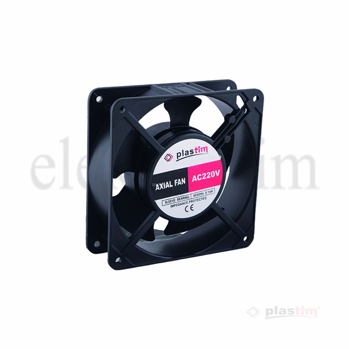 Plastim PF12038R Aksiyel Fan 120x120x38mm 220VAC Rulmanlı