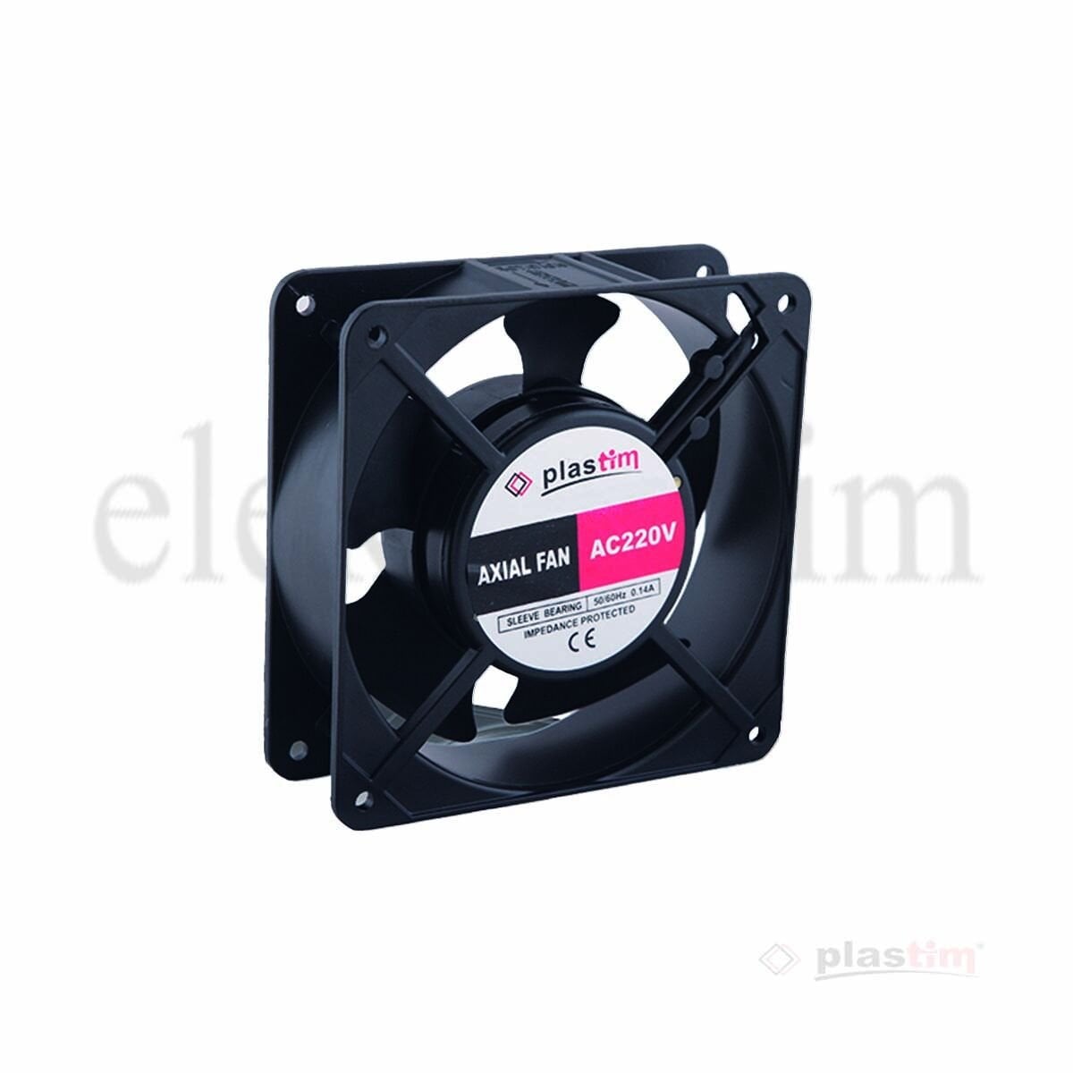 Plastim PF12038R Aksiyel Fan 120x120x38mm 220VAC Rulmanlı