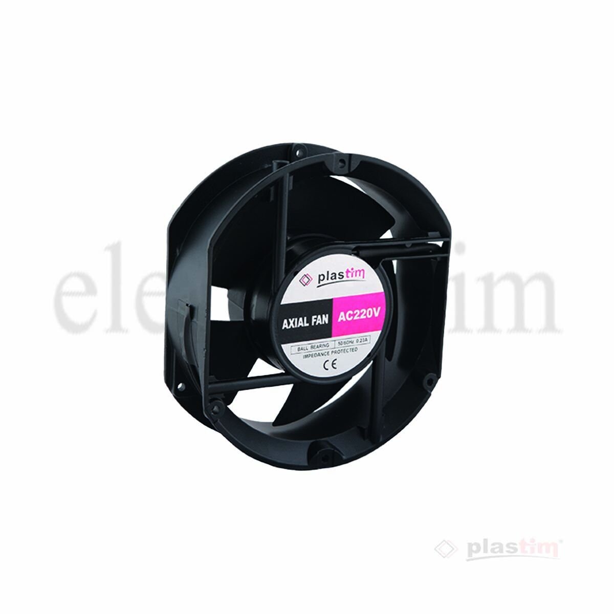 Plastim PF17250R Aksiyel Fan 172x150x51mm 220VAC Rulmanlı Kesik