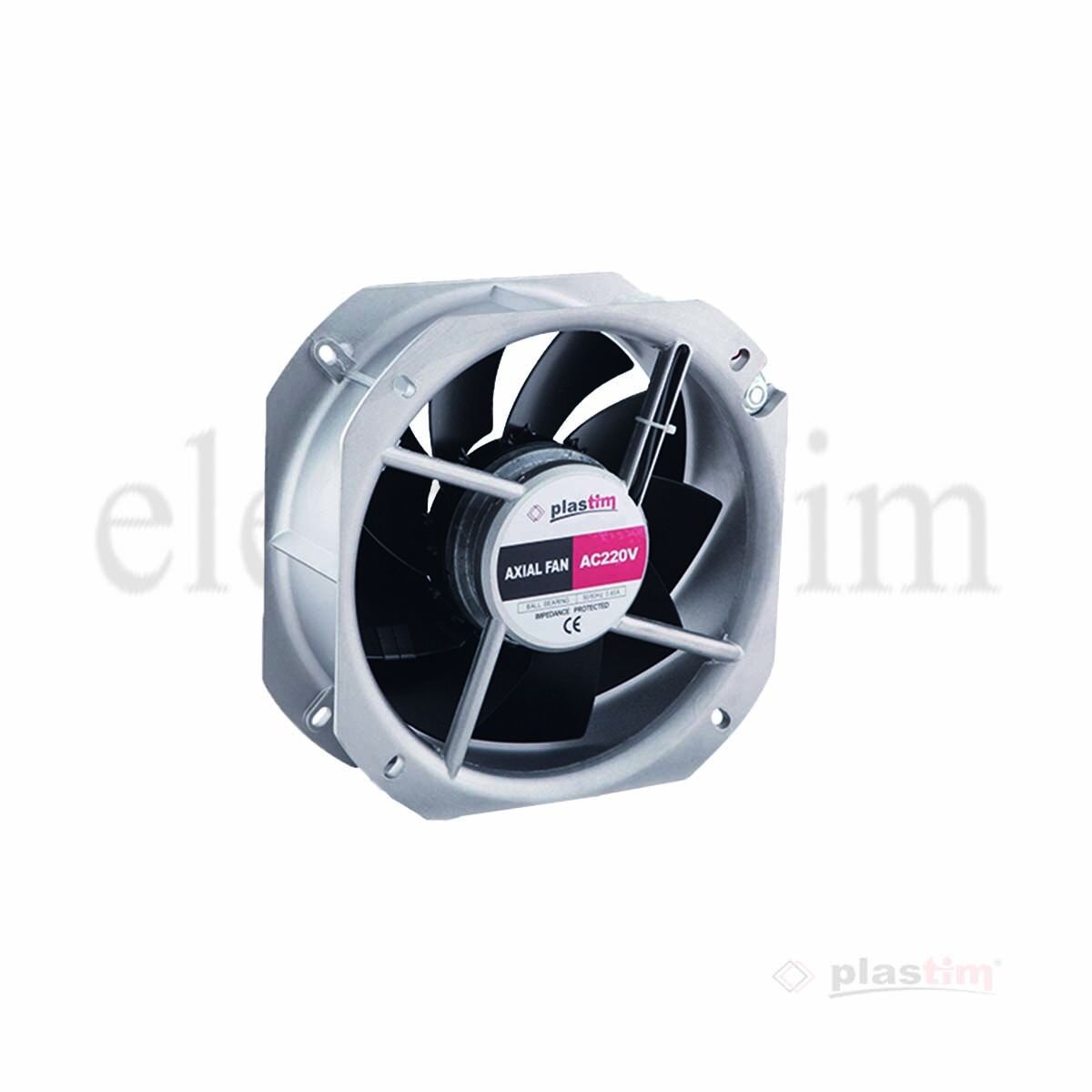 Plastim PF22580R Aksiyel Fan 225x225x80mm 220VAC Rulmanlı
