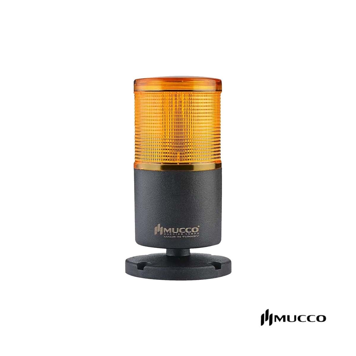 Mucco SNT-7012-SB1-3 Sarı Tabana Montaj Işıklı Kolon Buzzerlı