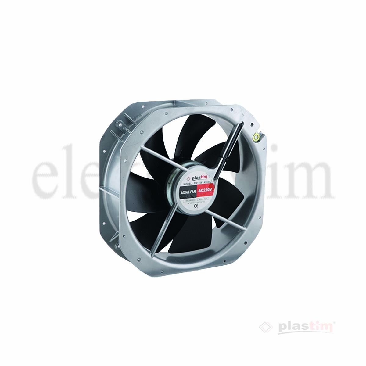 Plastim PF28080R Aksiyel Fan 280x280x80mm 220VAC Rulmanlı