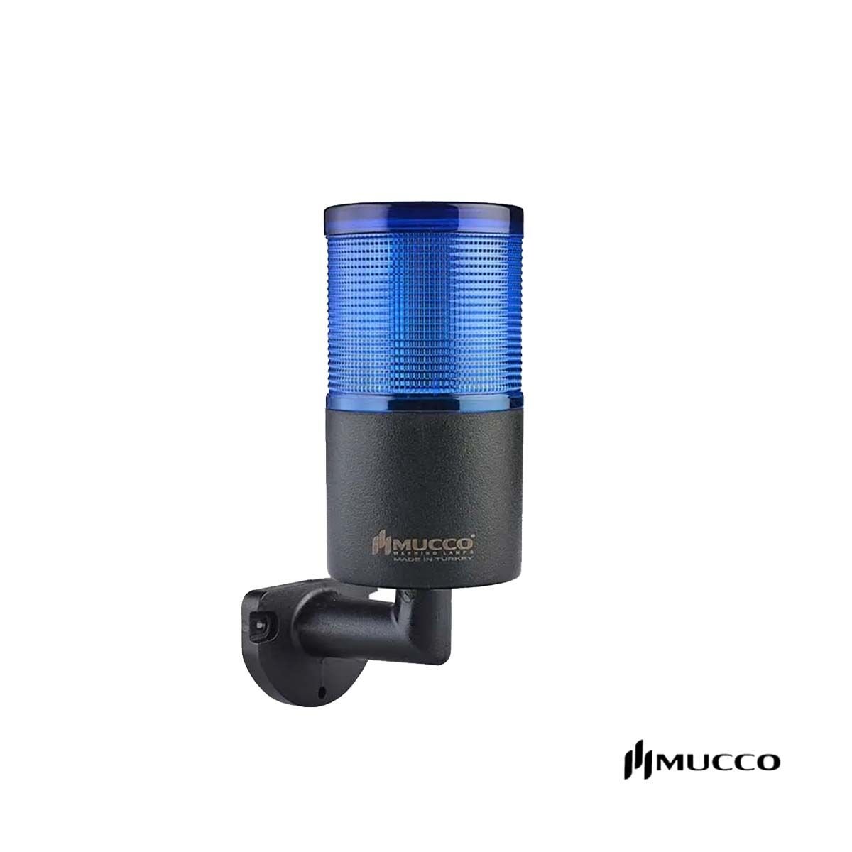 Mucco SNT-7012-SB1-4-L Mavi Duvara Montaj Işıklı Kolon Buzzerlı