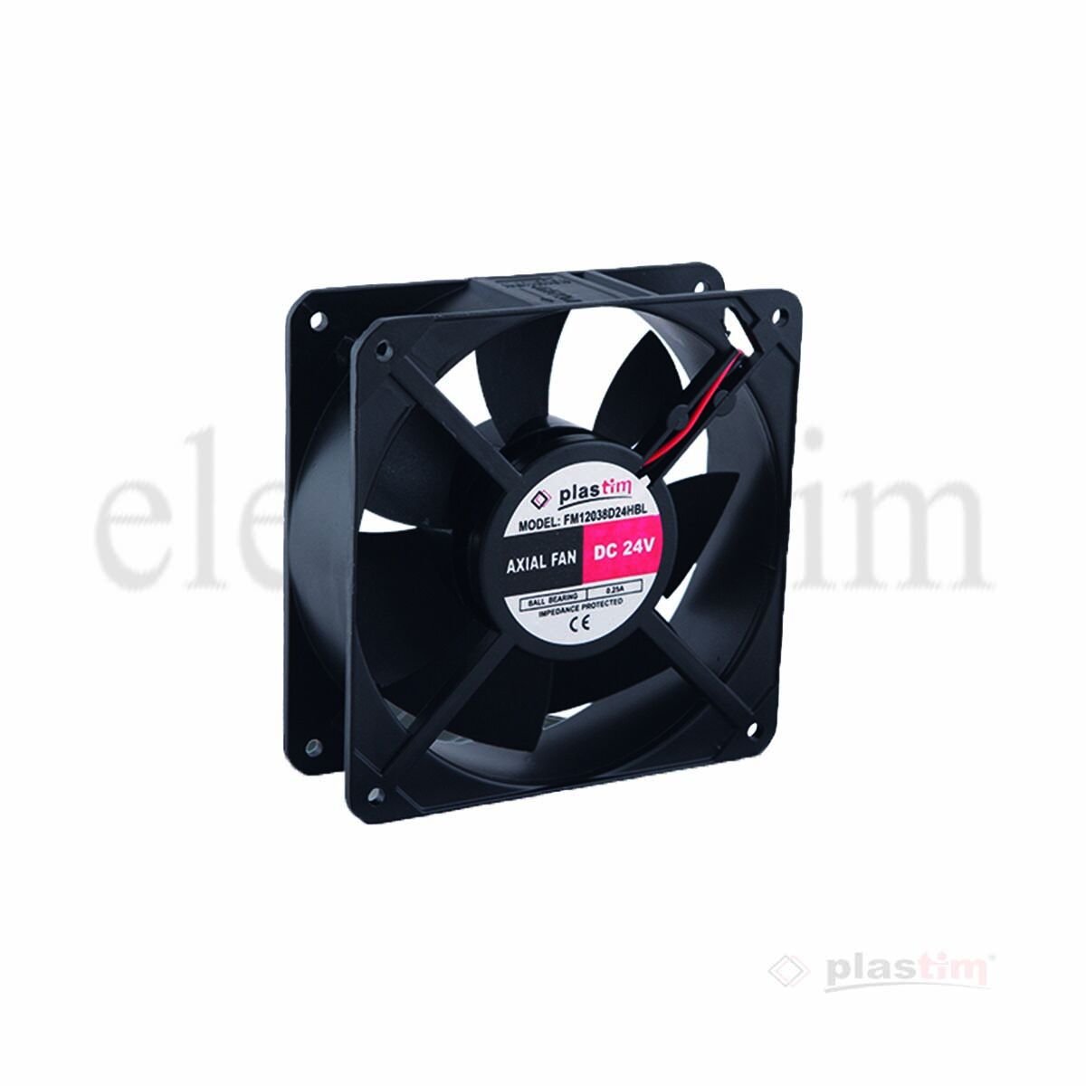 Plastim PF12038B48 Aksiyel Fan 120x120x38mm 48VDC Bilezikli