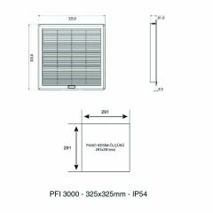 Plastim PFI3000 Filtre 325x325mm