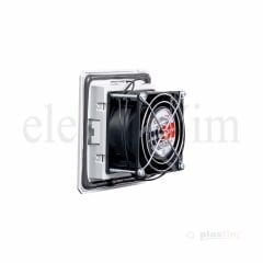 Plastim PTF1000-24 Filtreli Fan 110x110mm 30m³/h 24VDC | IP54 | Elektrovim