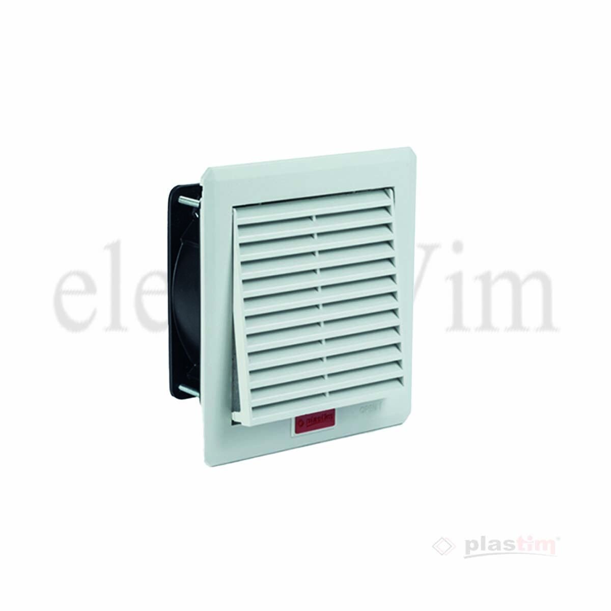 Plastim PTF1500 Filtreli Fan 160x160mm 100m³/h | 230V AC | IP54 | Elektrovim