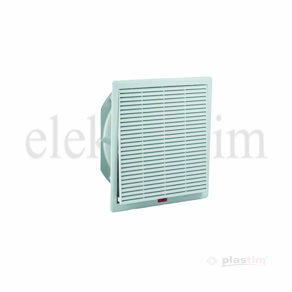 Plastim PTF5000 Filtreli Fan 325x325mm 850m³/h | 230V AC Besleme | IP54 Koruma | Elektrovim
