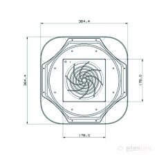 Plastim PFF5500 Tepe Fanı 560m³/h 230VAC