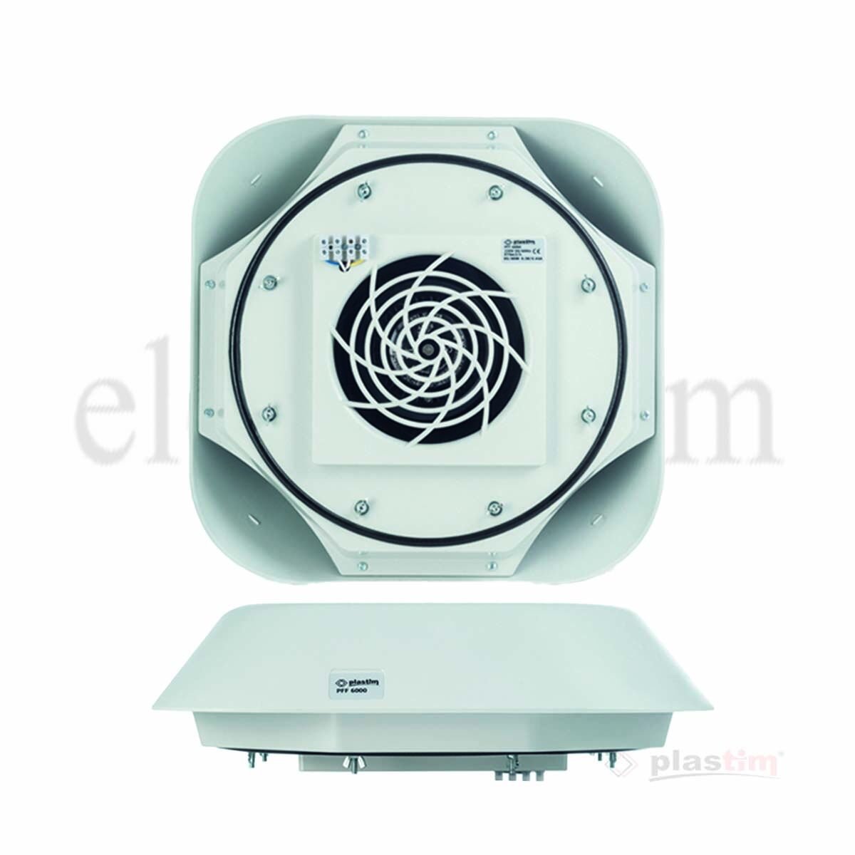 Plastim PFF6000 Tepe Fanı 970m³/h 230VAC | Standart Seri | IP54 | Elektrovim