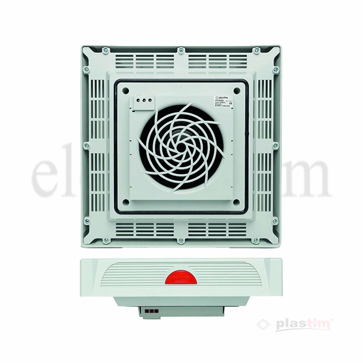 Plastim PTS4000 Design Tepe Fanı 400m³/h 230VAC Hızlı Montaj | IP54 | Elektrovim