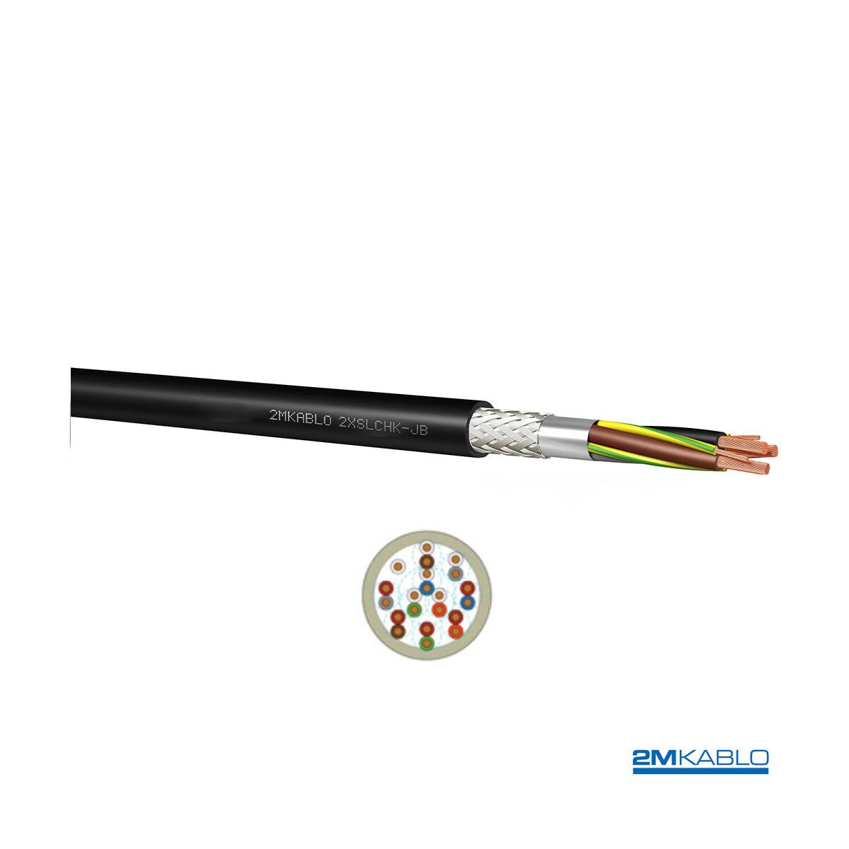 2M Kablo 2XSLCHK-JB 4x16mm² 0.6/1kV Motor Sürücü Kontrol ve Güç Kablosu