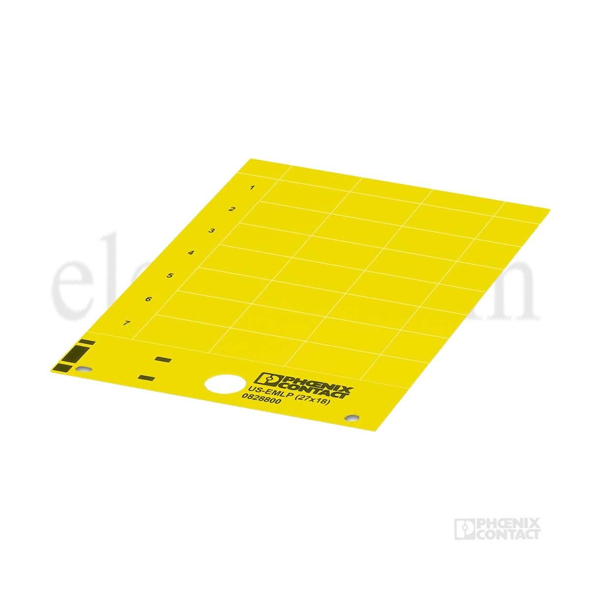 Phoenix Contact 0828895 US-EMLP (27X18) YE Plastik Etiket