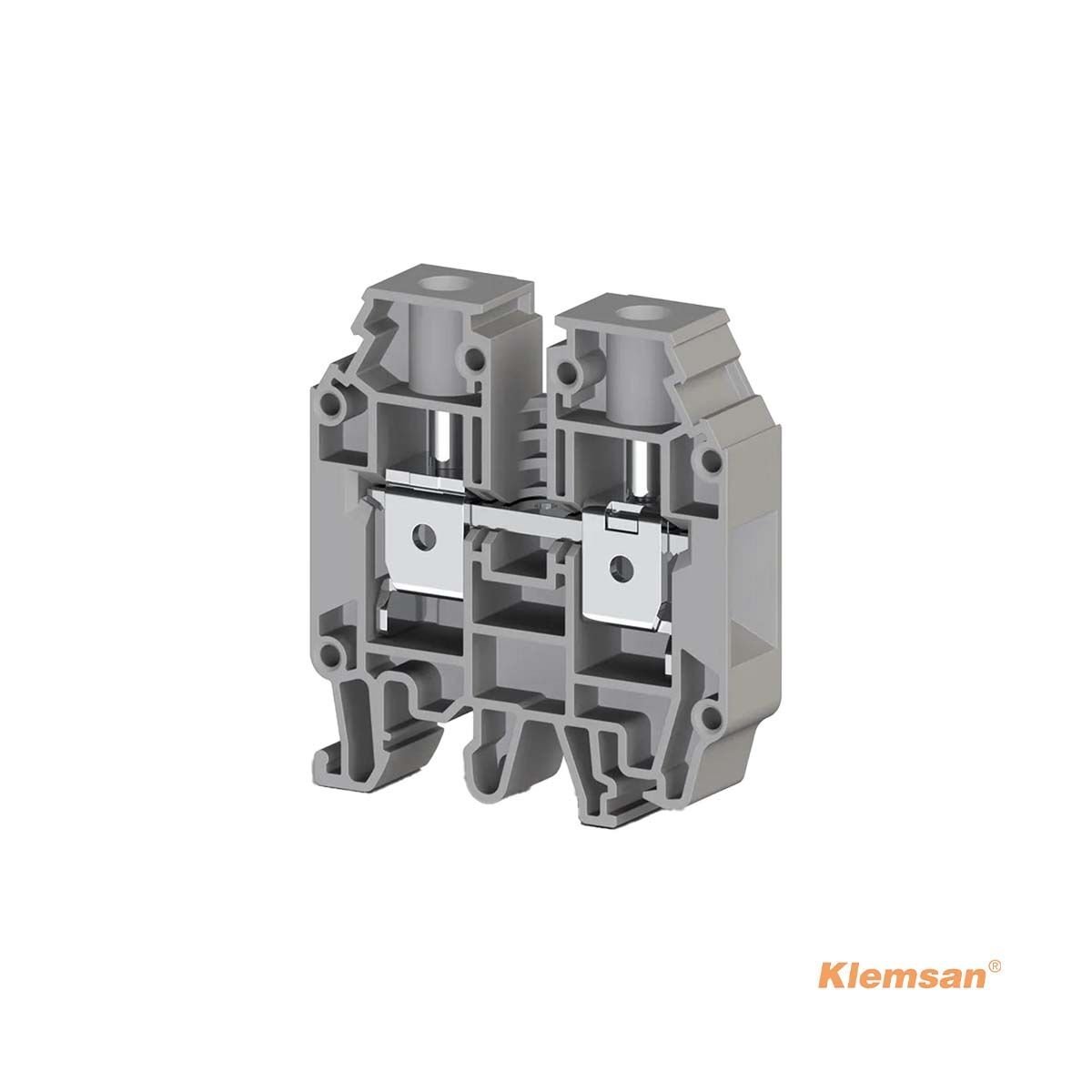 Klemsan 304240 AVK 16 RD Gri 16mm² Vidalı Geçiş Klemensi