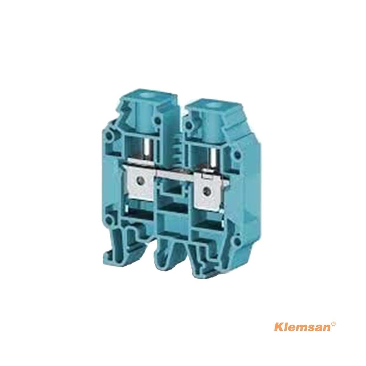 Klemsan 304241 AVK 16 RD Mavi 16mm² Vidalı Geçiş Klemensi