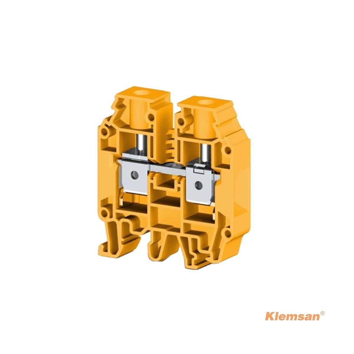 Klemsan 304243 AVK 16 RD Sarı 16mm² Vidalı Geçiş Klemensi