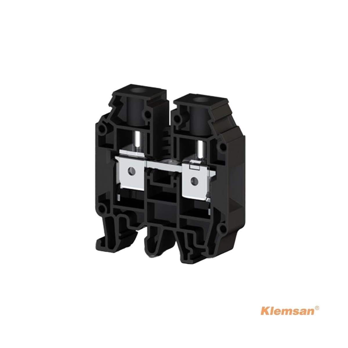 Klemsan 304245 AVK 16 RD Siyah 16mm² Vidalı Geçiş Klemensi