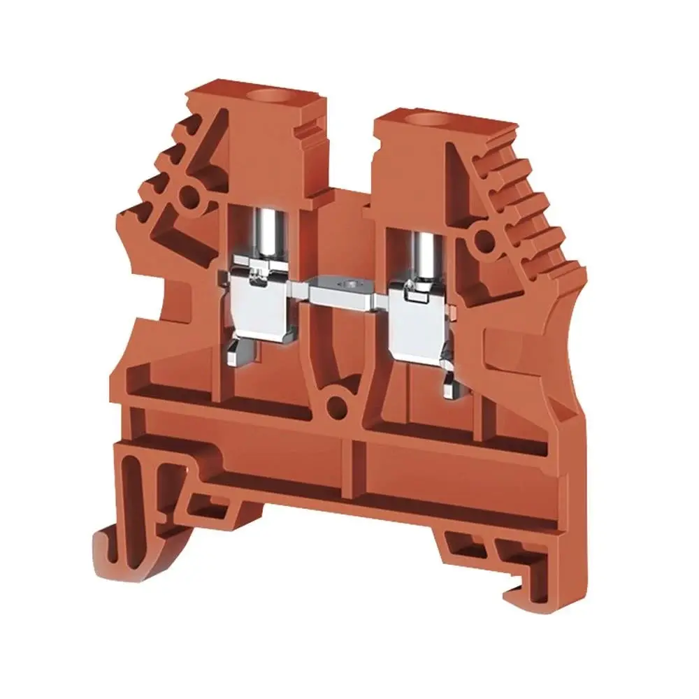 Klemsan 304124 AVK 2,5 Vidalı Kırmızı Ray Klemens