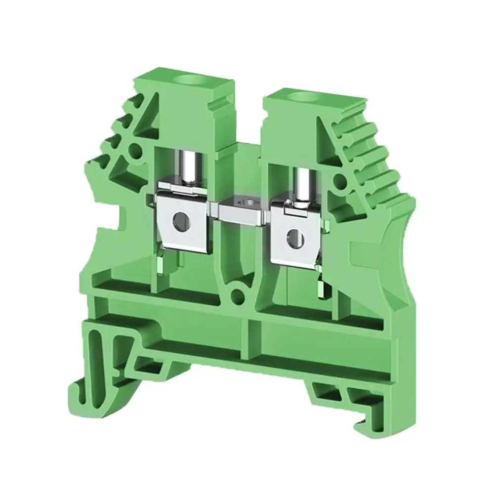 Klemsan 304132 AVK 4 Vidalı Yeşil Ray Klemens