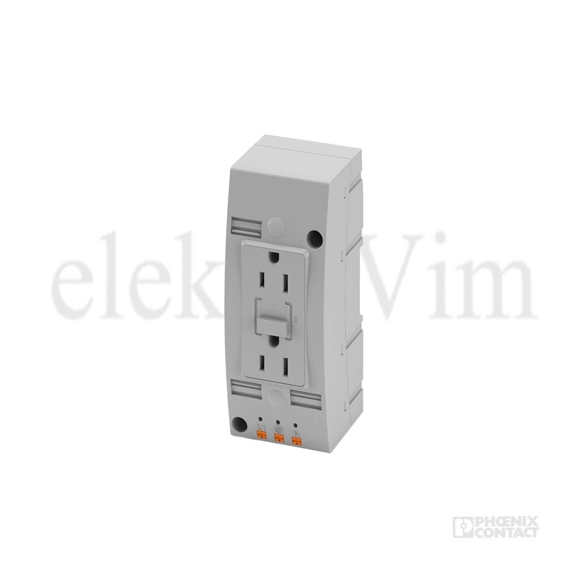 Phoenix Contact 1263626 EO-AB/PT/LED/DUO/V/GFI/15 Çift Soket